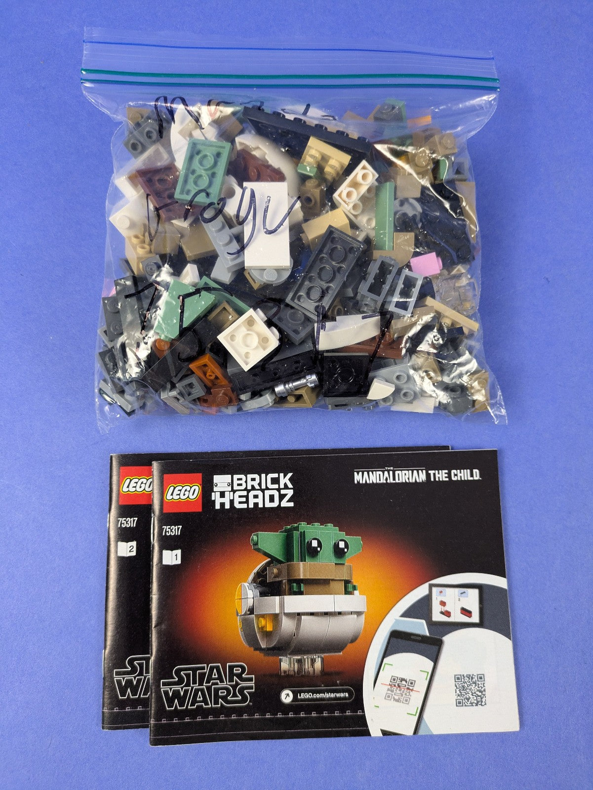 LEGO BrickHeadz Star Wars The Mandalorian & The Child 75317 Complete Pre-Owned