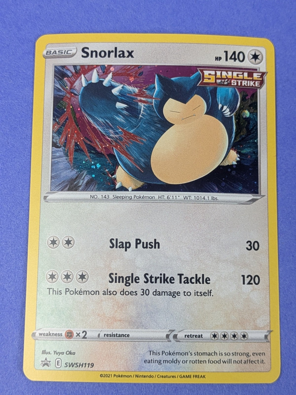 Snorlax - SWSH119 - Holo Promo Sword & Shield Promos - Pokemon Card - NM