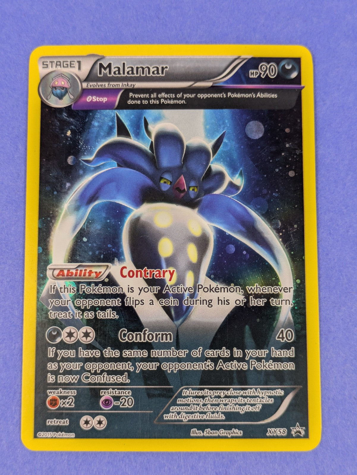 Malamar - XY58 - Full Art Promo Holo XY Promos - Pokemon Card - DMG