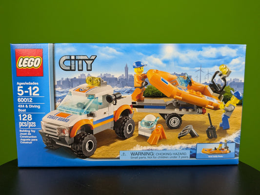 Lego Town: City: Coast Guard: 4x4 & Diving Boat Set 60012 BRAND NEW