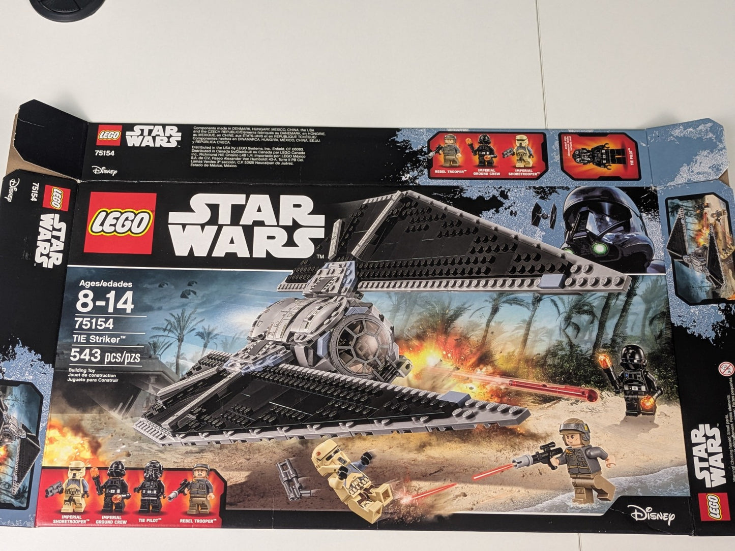 Lego Star Wars: Rogue One: TIE Striker Set 75154 - Complete Set