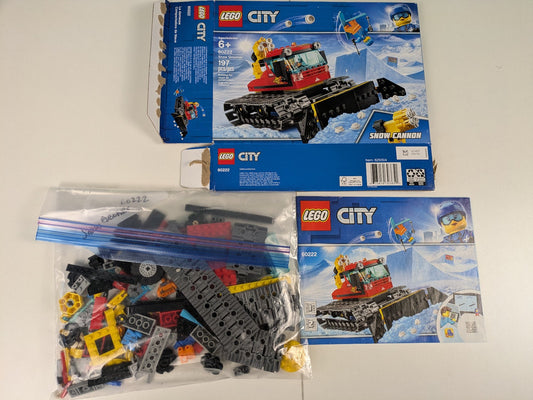 Lego Town: City: Recreation: Snow Groomer Set 60222 - Complete Set
