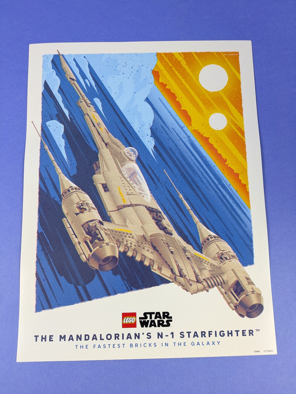 LEGO Star Wars Poster 2026 The Mandalorian's N-1 Starfighter 5010827 Joe Hogan