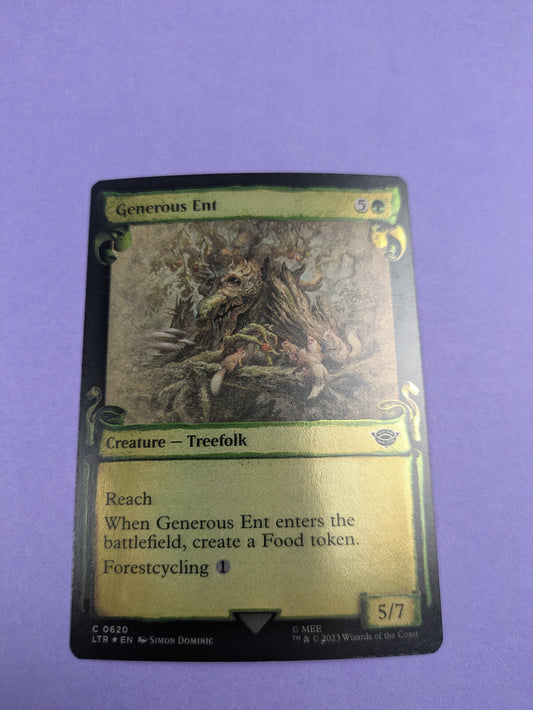 MTG: Magic The Gathering: Generous Ent (Showcase Scrolls) Foil - Near Mint