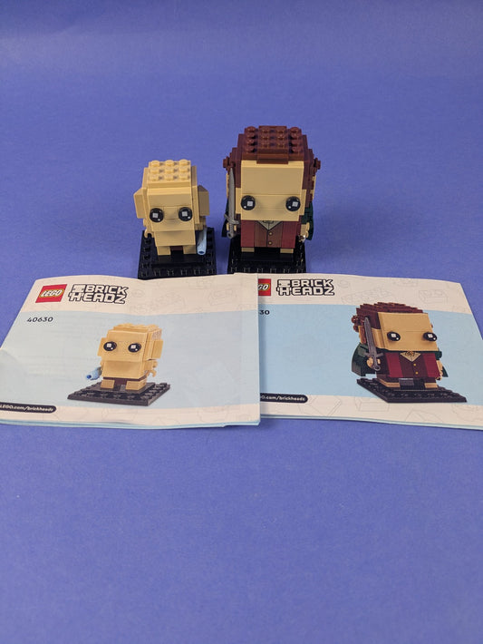 LEGO BrickHeadz The Lord of the Rings Frodo & Gollum 40630 Complete Pre-Owned