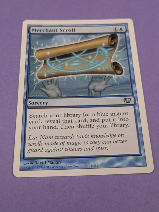 MTG Magic: Eighth Edition: Merchant Scroll #91/350 Uncommon - LP