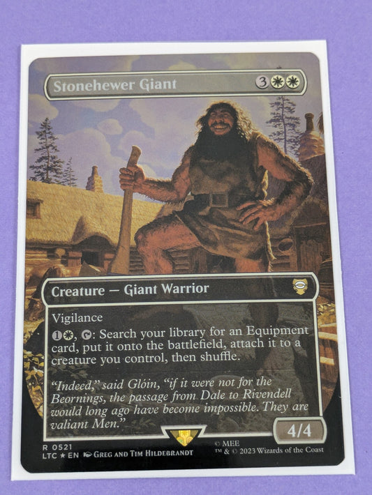 MTG: The Lord of the Rings: Stonehewer Giant Borderless Foil #0521 Rare - NM
