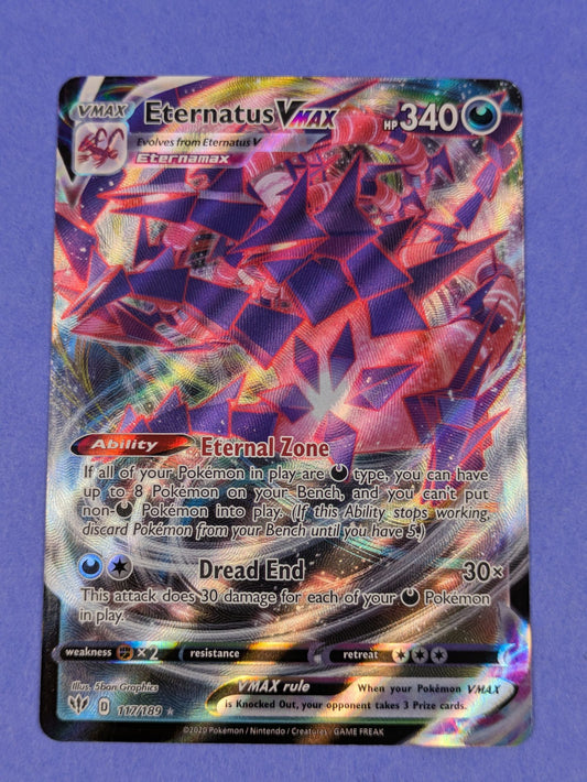 Eternatus VMAX - 117/189 - Ultra Rare Holo Darkness Ablaze - Pokemon Card - NM