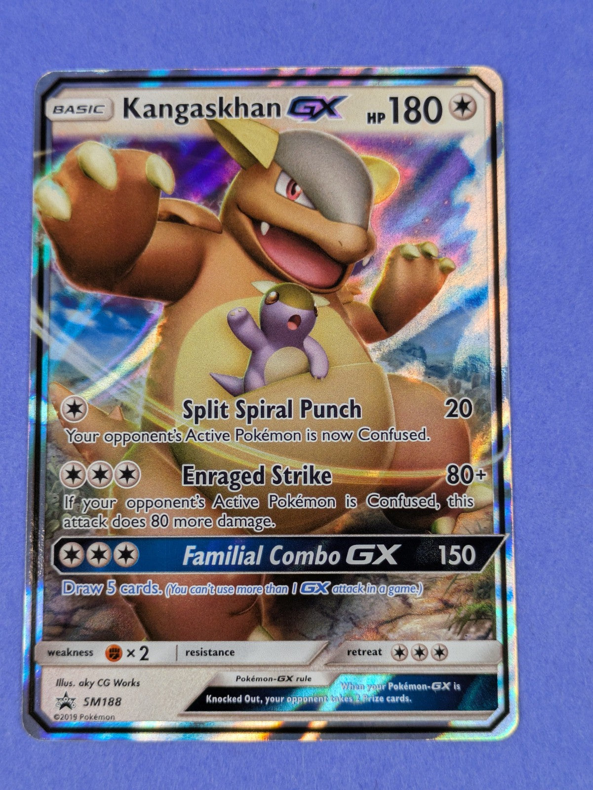 Kangaskhan GX - SM188 - Promo Holo Sun & Moon Promos - Pokemon Card - NM