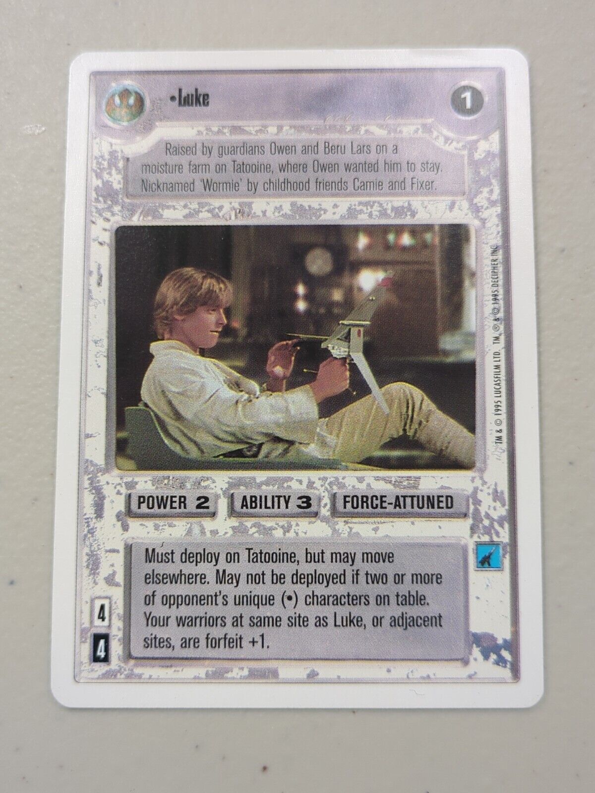 Star Wars Customizable Card Game: Premium Luke - Decipher – Collector's ...