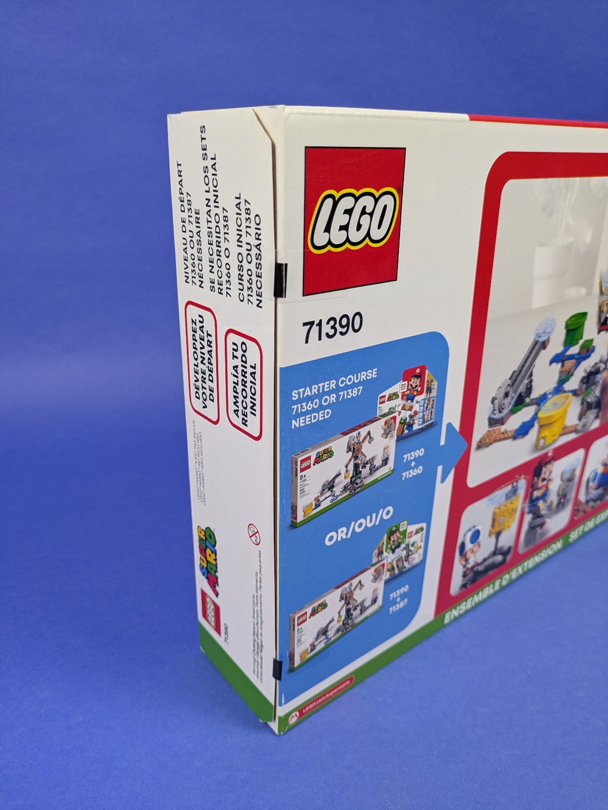 Lego Super Mario: Reznor Knockdown - Expansion Set 71390 - Complete Set