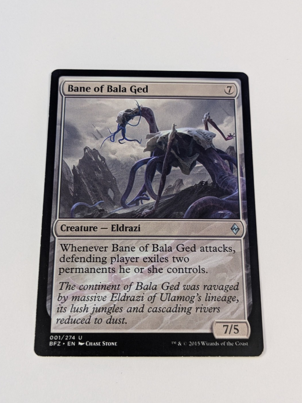 MTG Magic: Battle for Zendikar: Bane of Bala Ged #001/274 Uncommon - LP