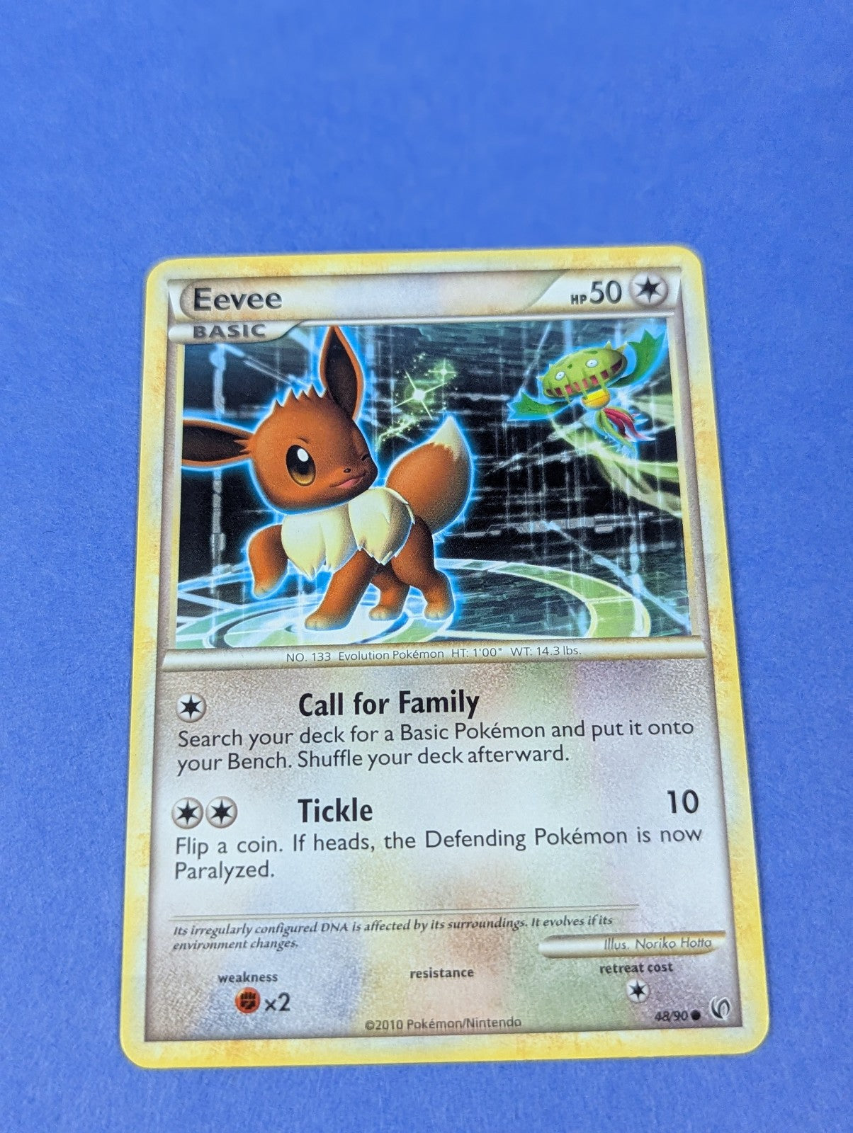 Eevee - 48/90 - Common HS Undaunted - Pokemon Card - LP