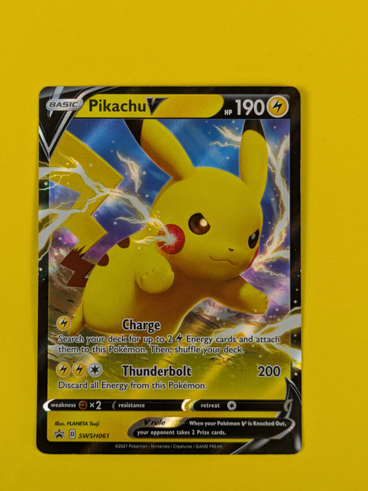 Pikachu V - SWSH061 - Promo Sword & Shield Promos - Pokemon Card - NM