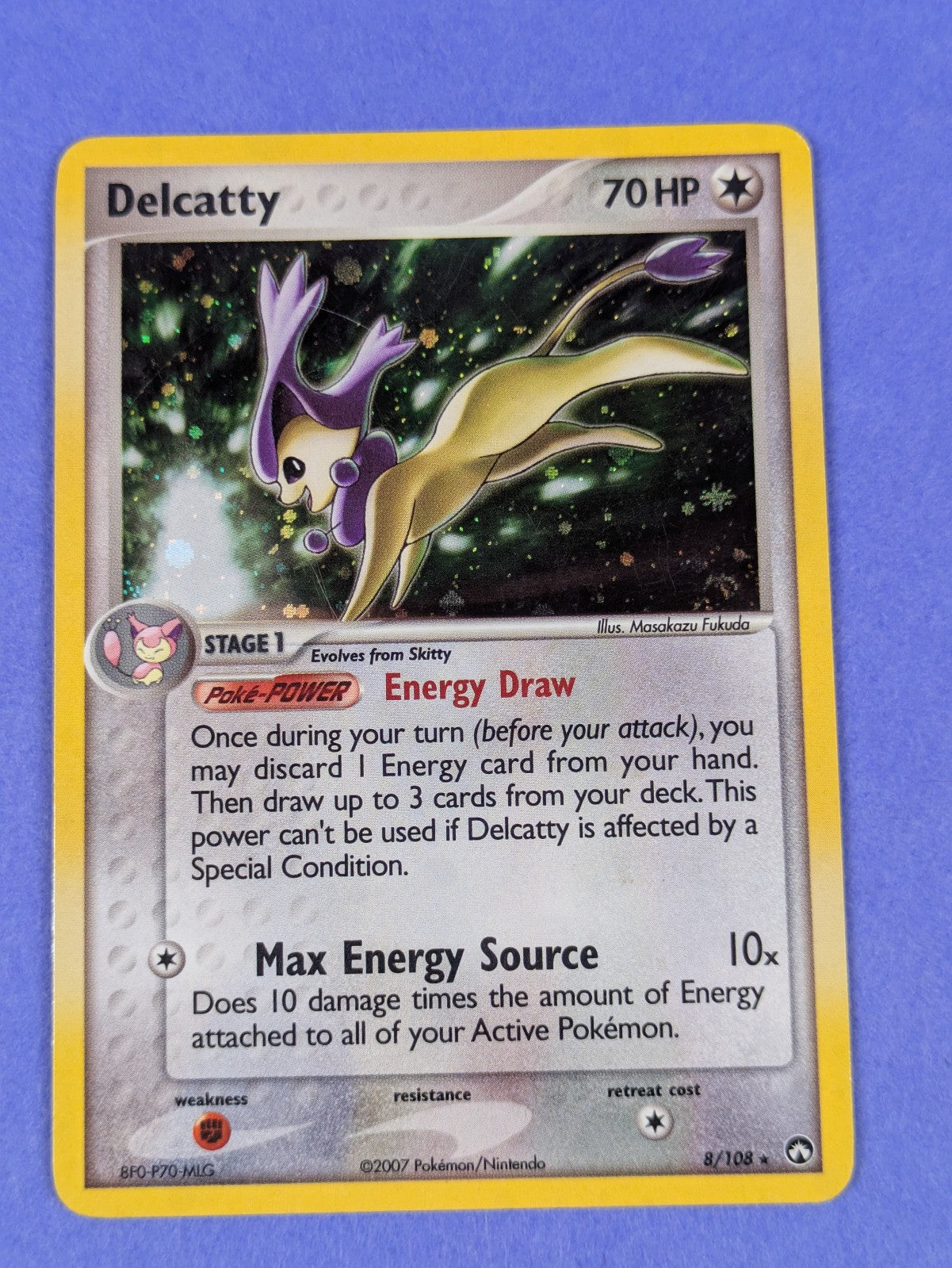 Delcatty - 8/108 - Holo Rare Power Keepers - Pokemon Card - LP