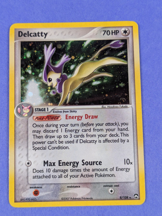 Delcatty - 8/108 - Holo Rare Power Keepers - Pokemon Card - LP