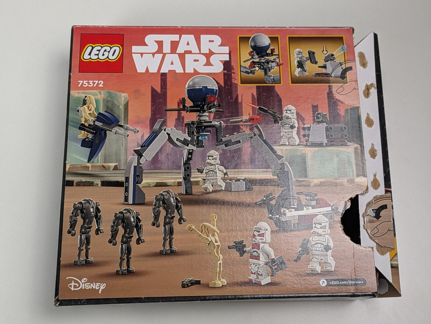 Lego Star Wars: Clone Trooper & Battle Droid Battle Pack Set 75372 Complete Set