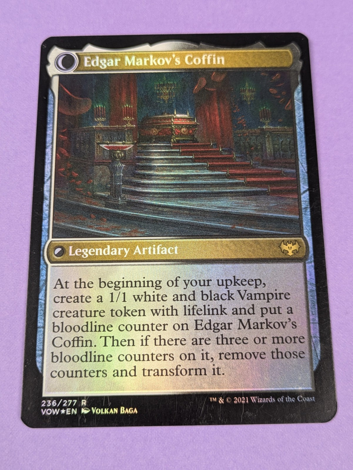 MTG Magic: Innistrad: Crimson Vow: Edgar, Charmed Groom Foil #236/277 Rare - LP