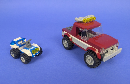 Lego Town: City: Police: Police Pursuit Set 4437 - Incomplete Set