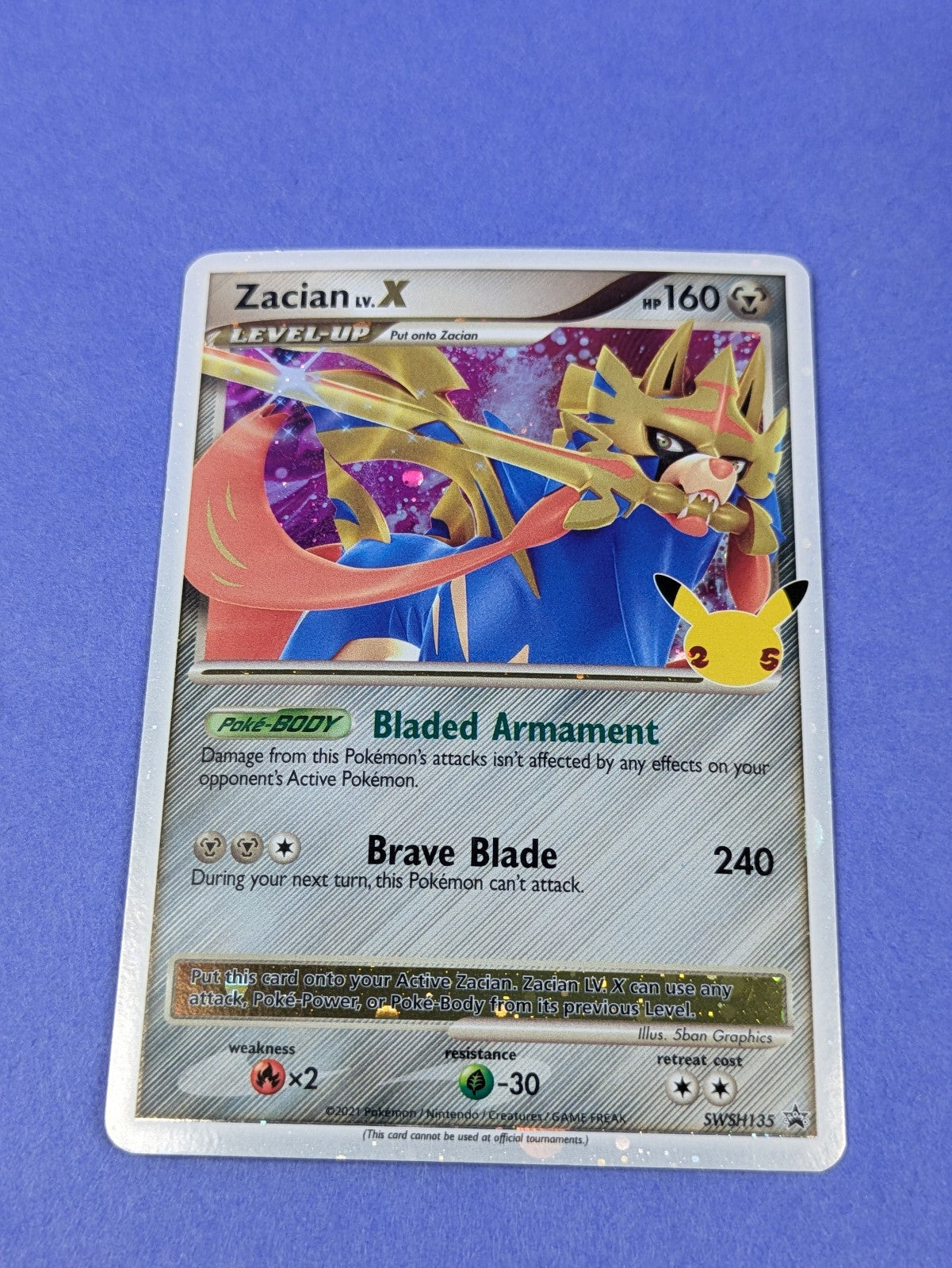 Zacian LV. X - SWSH135 - Promo Holo Sword & Shield Promos - Pokemon - LP