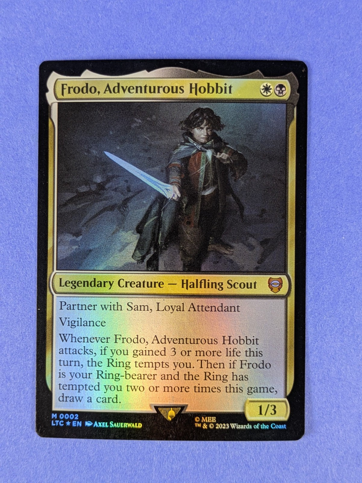 MTG: The Lord of the Rings: Frodo, Adventurous Hobbit Foil #0002 Mythic - NM