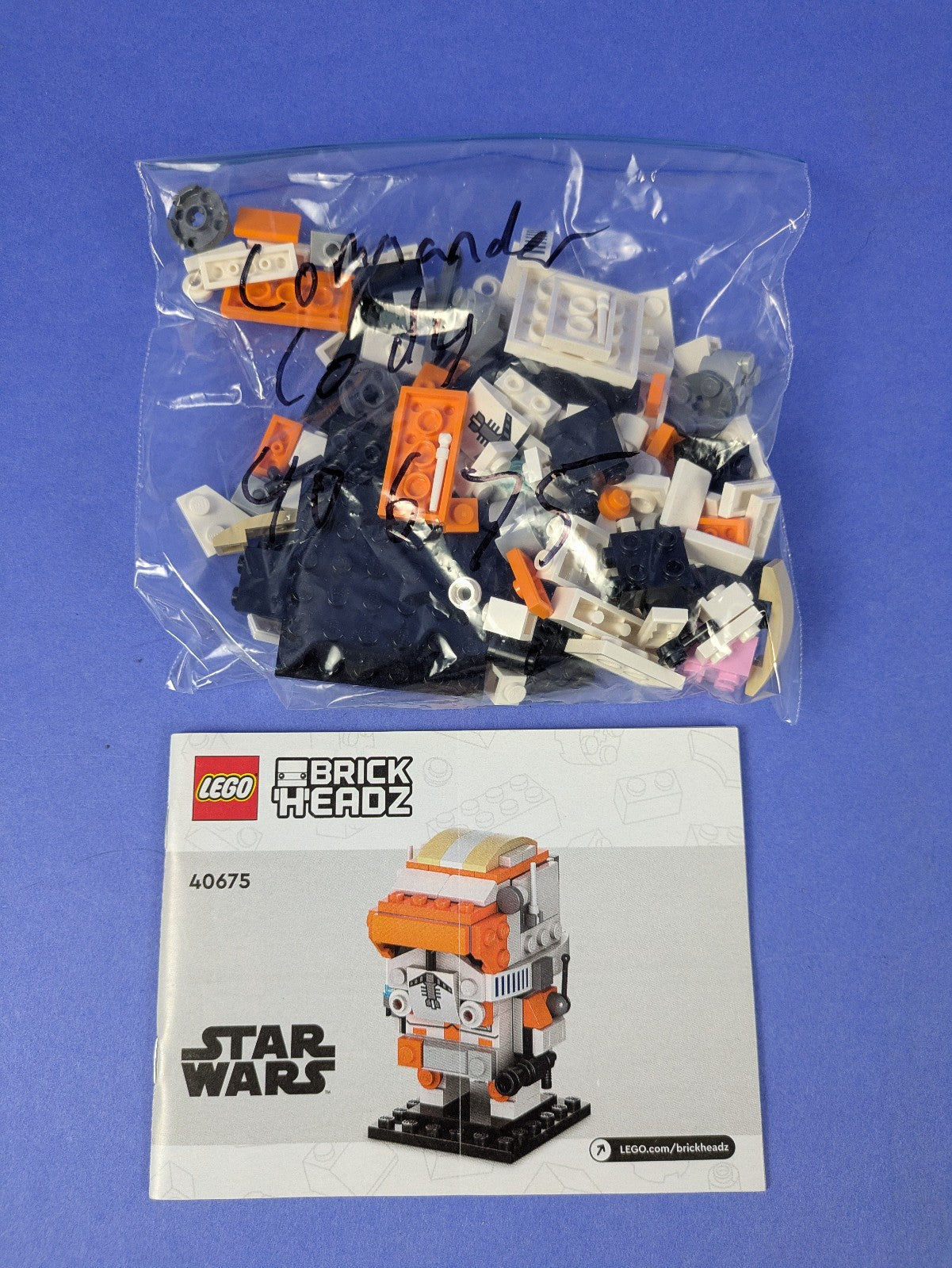 LEGO BrickHeadz Star Wars Clone Commander Cody 40675 Complete Set Pre-Owned