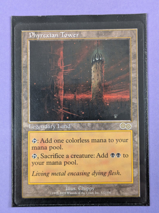 MTG Magic The Gathering: Urza's Saga: Phyrexian Tower Rare #322/350 - NM