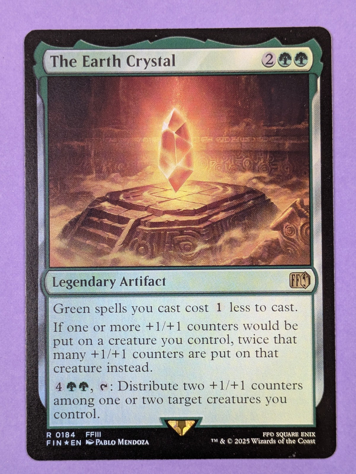 MTG Magic the Gathering: FINAL FANTASY: The Earth Crystal Foil #0184 Rare - NM