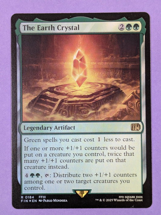 MTG Magic the Gathering: FINAL FANTASY: The Earth Crystal Foil #0184 Rare - NM