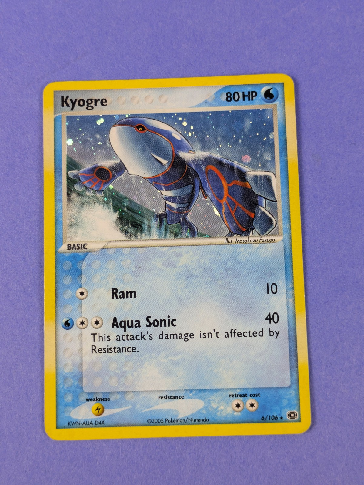 Kyogre 6/106 - Holo - Pokemon Card - MP