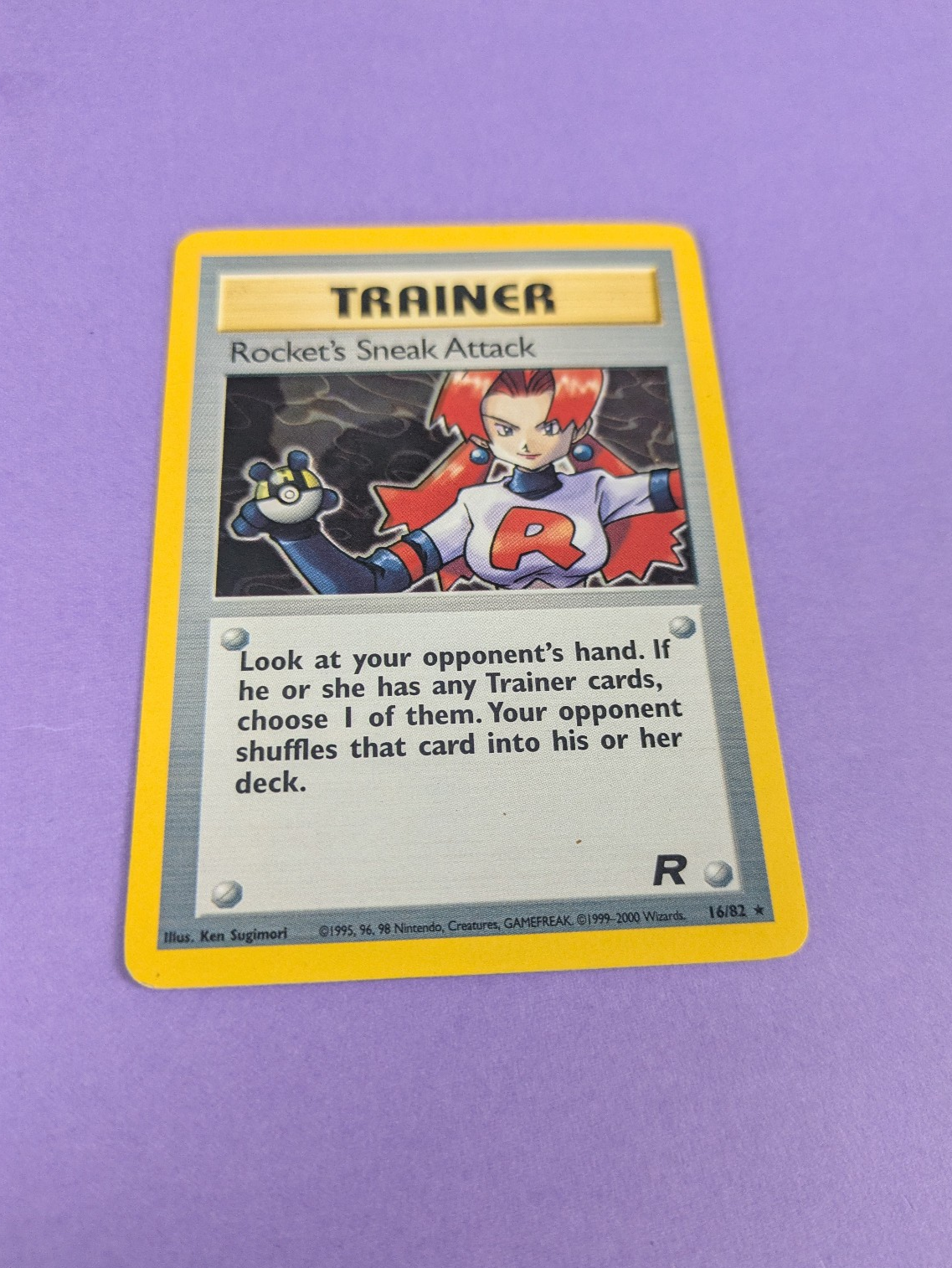 Rocket's Sneak Attack- 72/82 - Rare Unlimited Team Rocket - Pokemon Card - MP