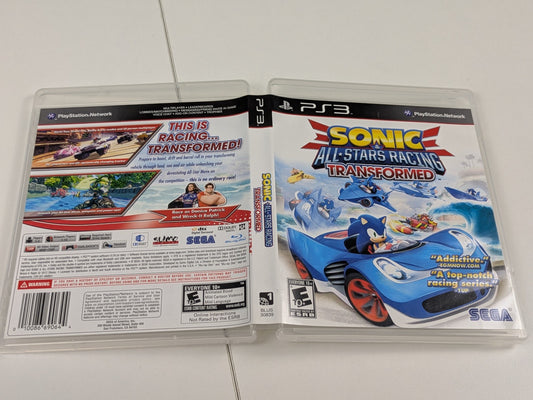 Sonic & All-Stars Racing Transformed (Sony PlayStation 3 PS3, 2012)