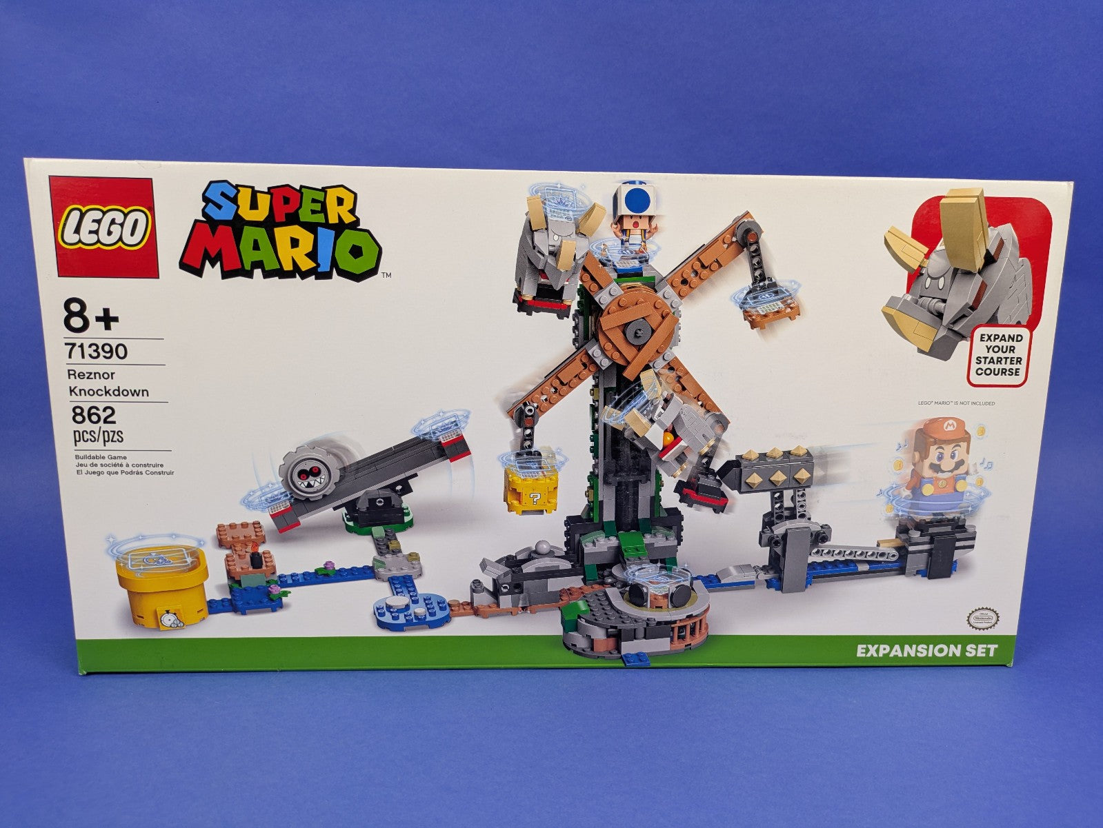 Lego Super Mario: Reznor Knockdown - Expansion Set 71390 - Complete Set