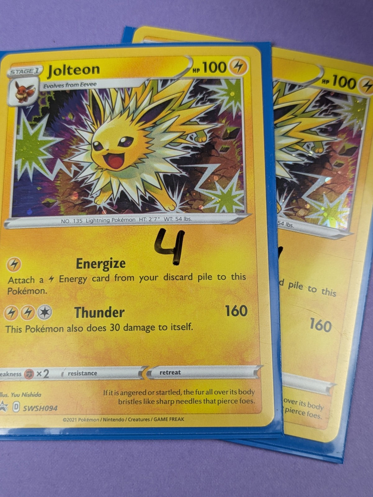 Jolteon - SWSH094 - Promo Holo SWSH Promos - Pokemon Card - NM