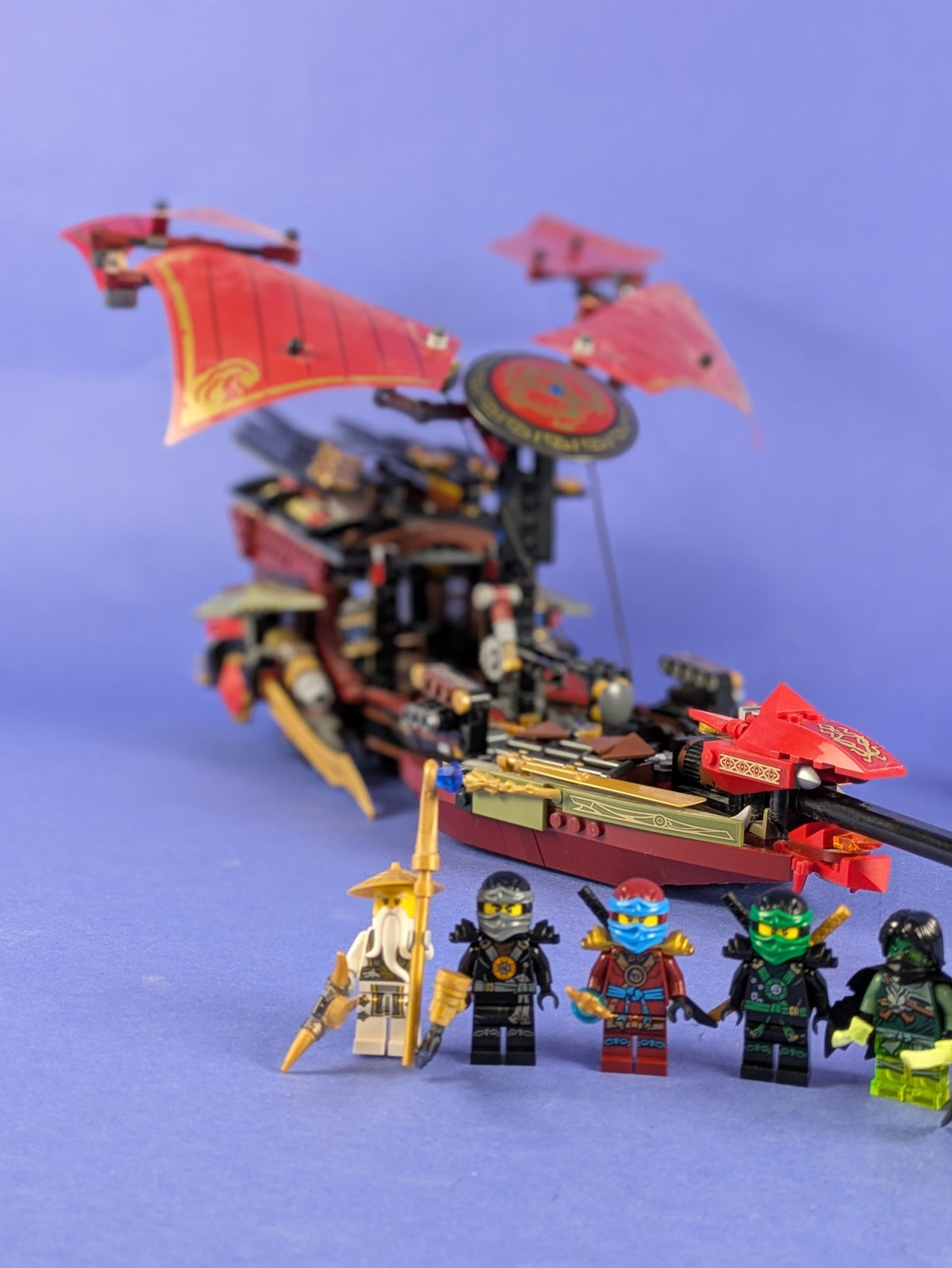 LEGO NINJAGO Final Flight of Destiny's Bounty 70738 Incomplete Set Pre-Owned
