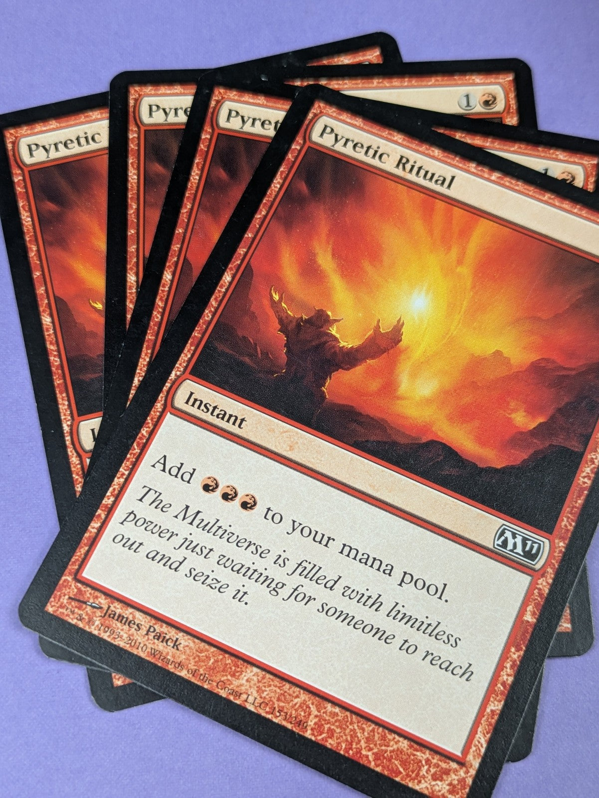 MTG Magic: Magic 2011: Pyretic Ritual #153/249 Common - NM