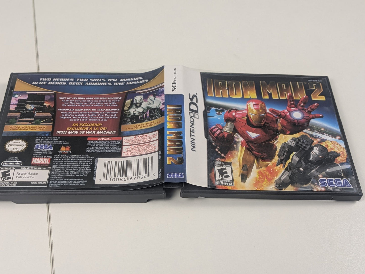Iron Man 2 (Nintendo DS, 2010) CIB