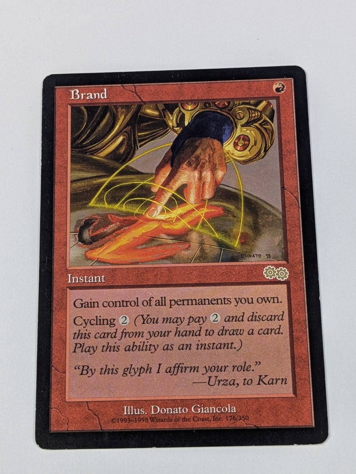 MTG Magic: Urza's Saga: Brand #176/350 Rare - LP