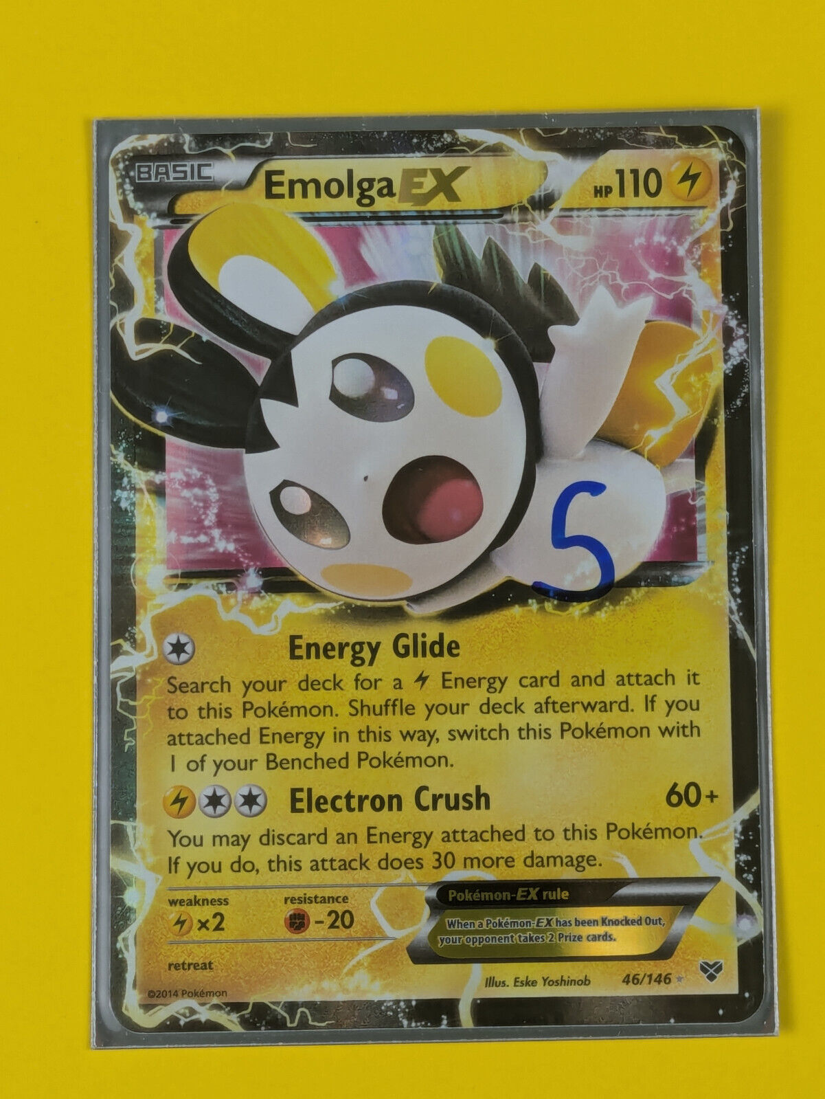 Emolga EX - 46/146 - Ultra Rare XY - Pokemon Card - NM