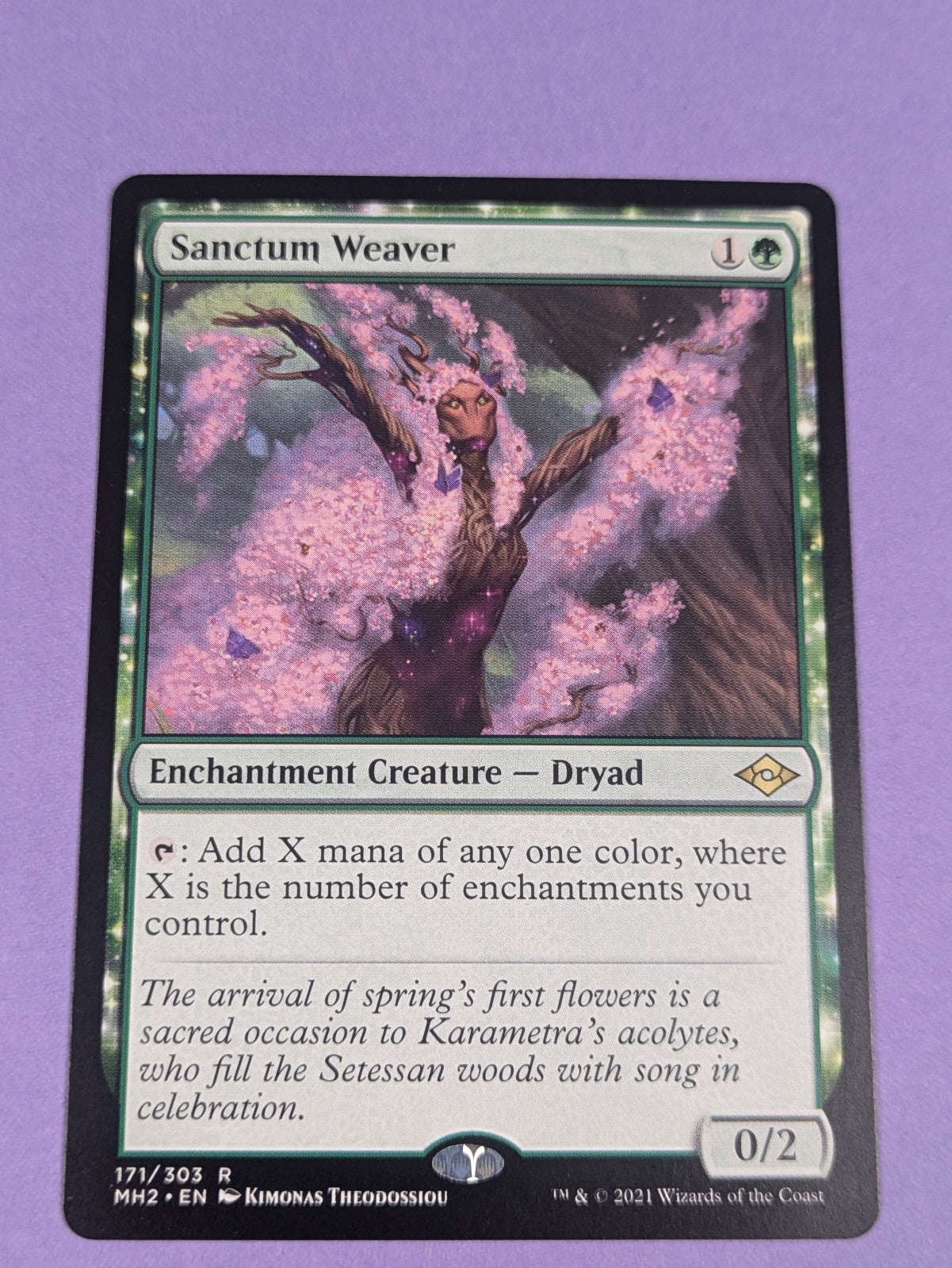 MTG Magic: Modern Horizons 2: Sanctum Weaver #171/303 Rare - NM