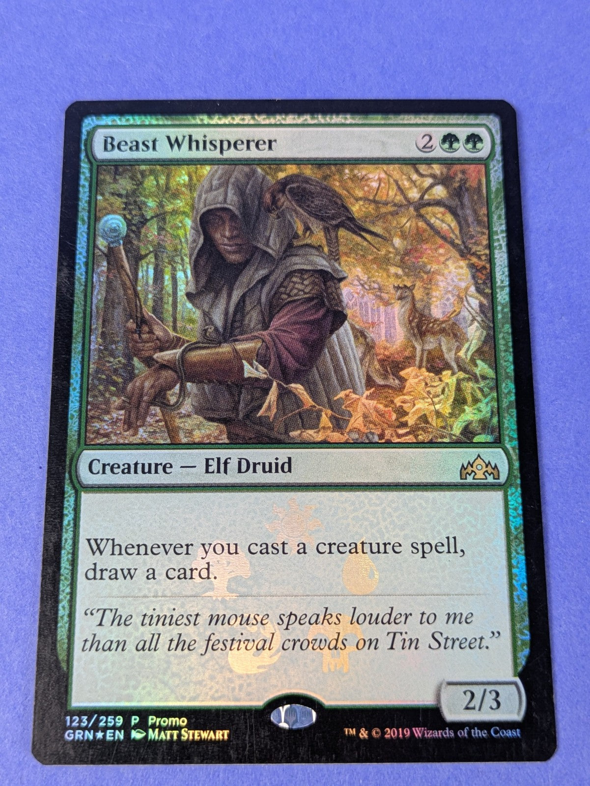 MTG: Guilds of Ravnica Promos: Beast Whisperer Foil #123/259 Promotional - NM