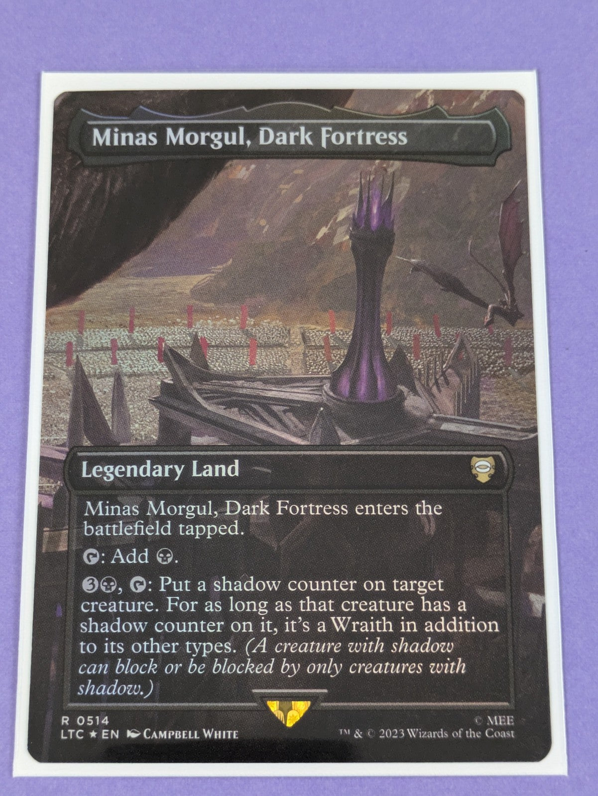 MTG: The Lord of the Rings: Minas Morgul, Dark Fortress Foil #0514 Rare - NM