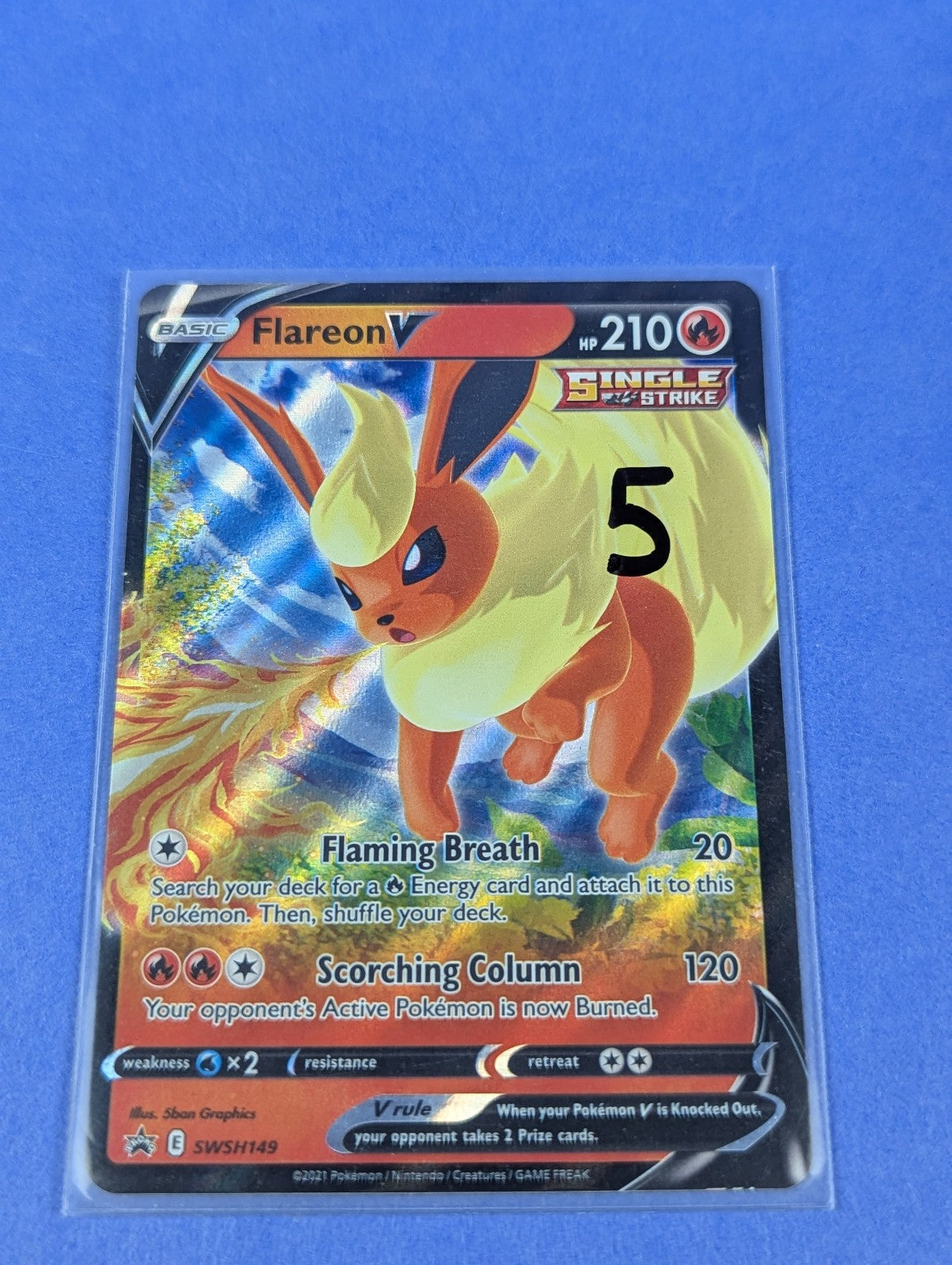 Flareon V - SWSH149 - Promo Holo Sword & Shield Promos - Pokemon - LP