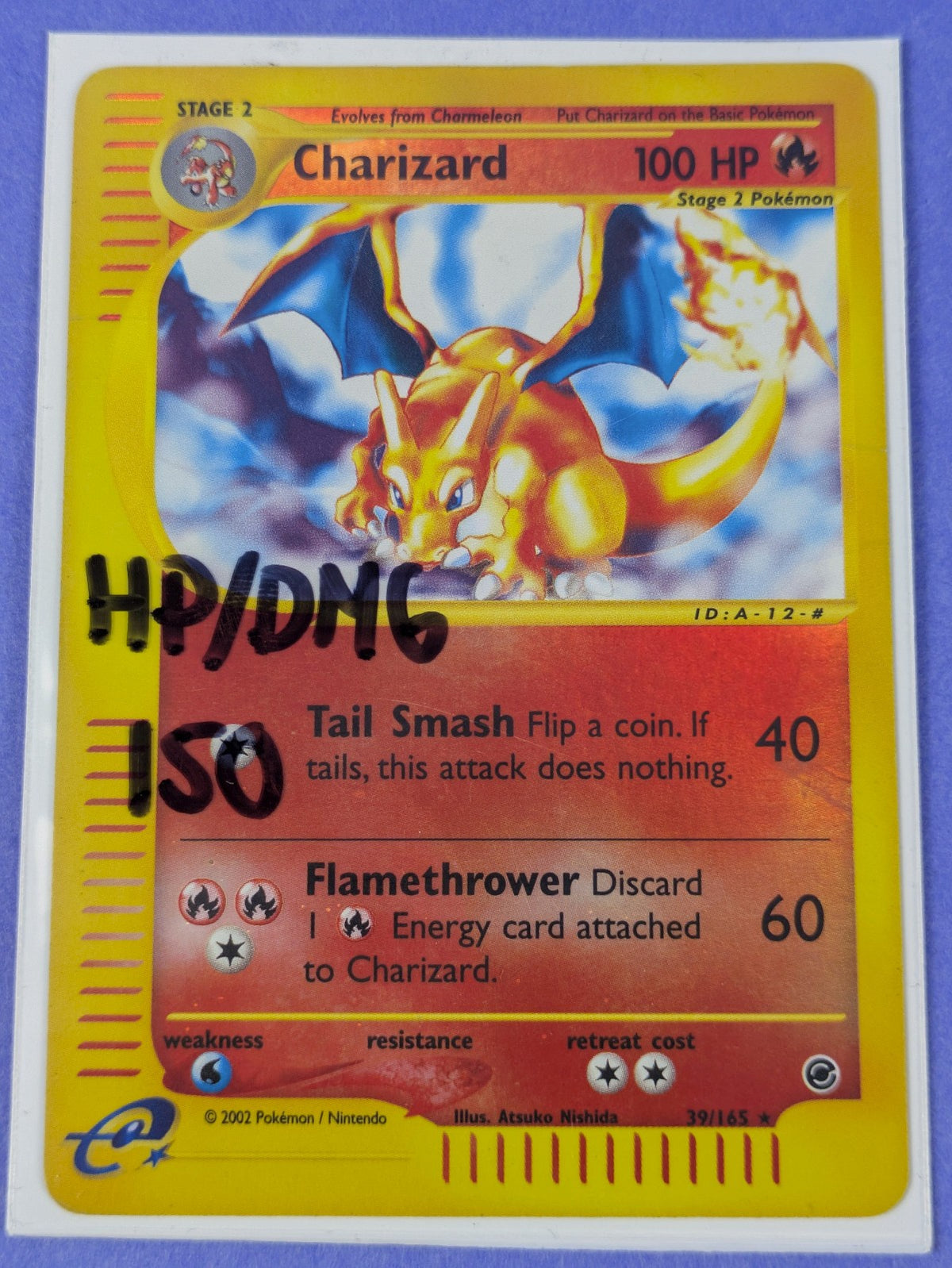 Charizard [Reverse Holo] #39/165 Pokemon Expedition - Rare - Pokemon Card - HP