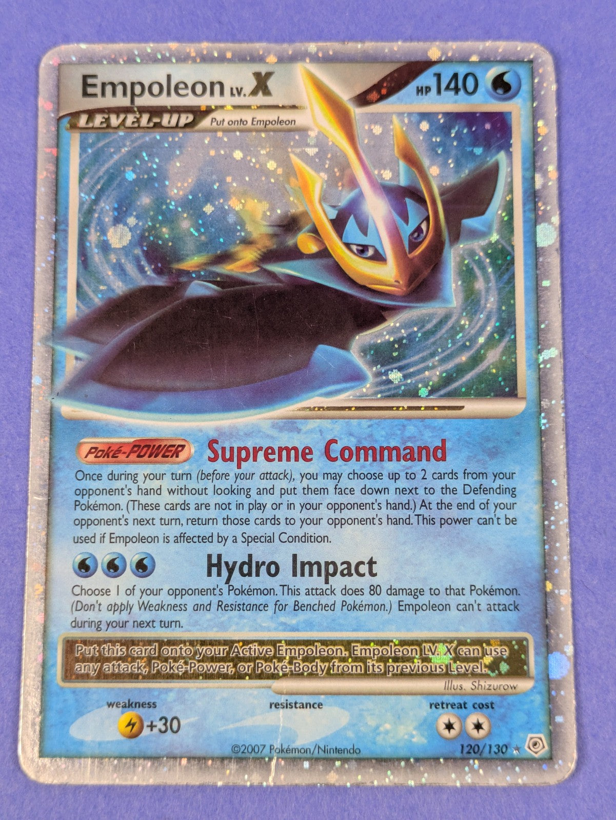 Empoleon LV.X - 120/130 - Ultra Rare Holo Diamond & Pearl - Pokemon Card - DMG