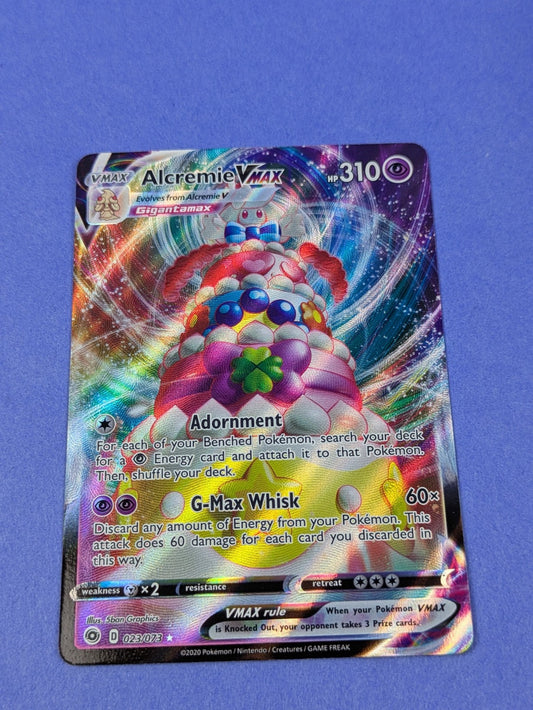 Alcremie VMAX - 023/073 - Rare Ultra Holo Champion's Path - Pokemon Card - NM