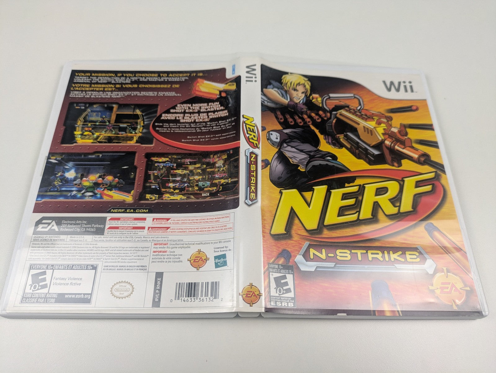 NERF N‑Strike (Nintendo Wii, 2008) CIB