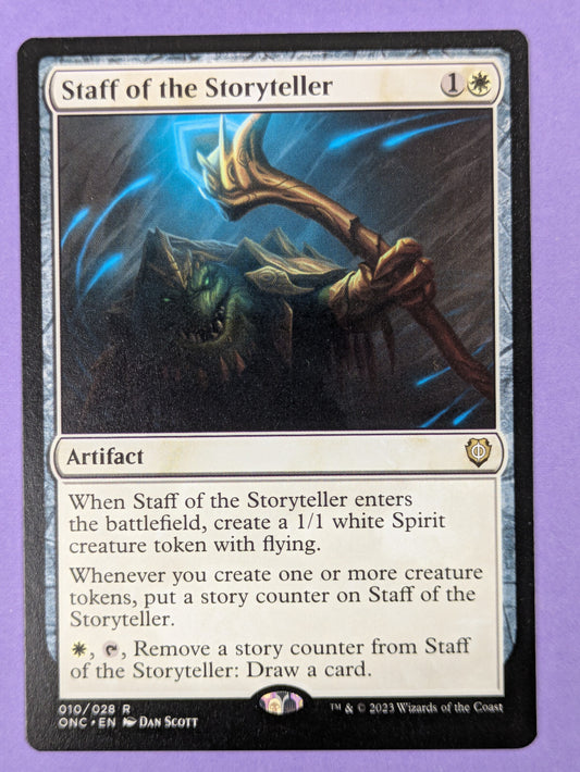 MTG Magic: Phyrexia: Staff of the Storyteller #010/028 Rare - NM