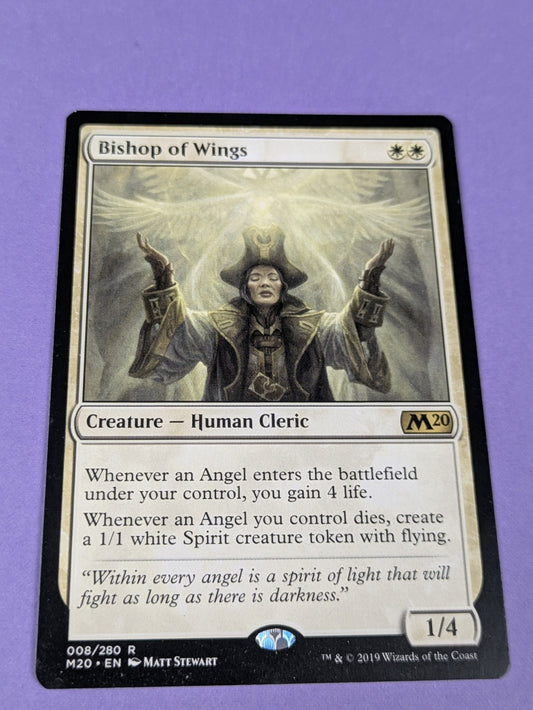 MTG Magic the Gathering: Core Set 2020: Bishop of Wings #008/280 Rare - NM