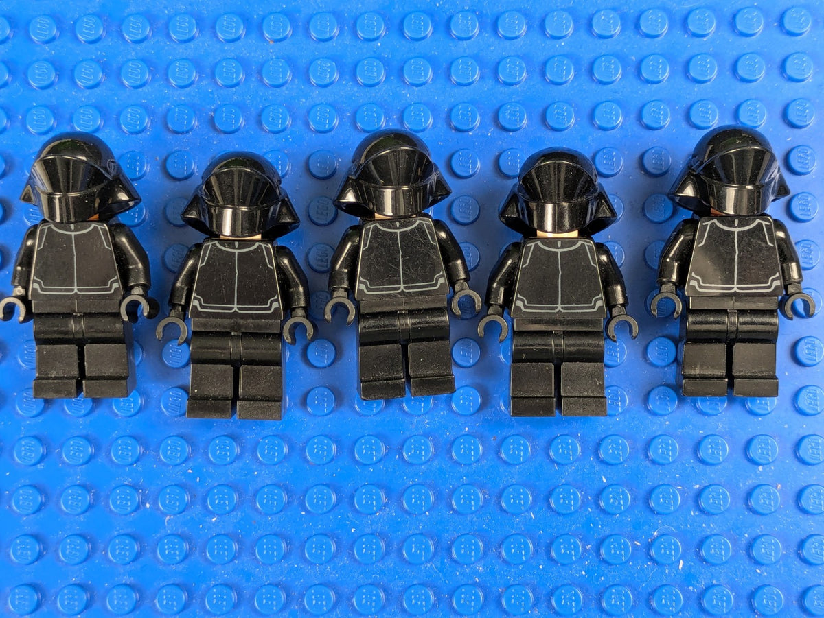 Lego Star Wars: First Order Crew Member Light Nougat/Brown Head (5X) Set 75104